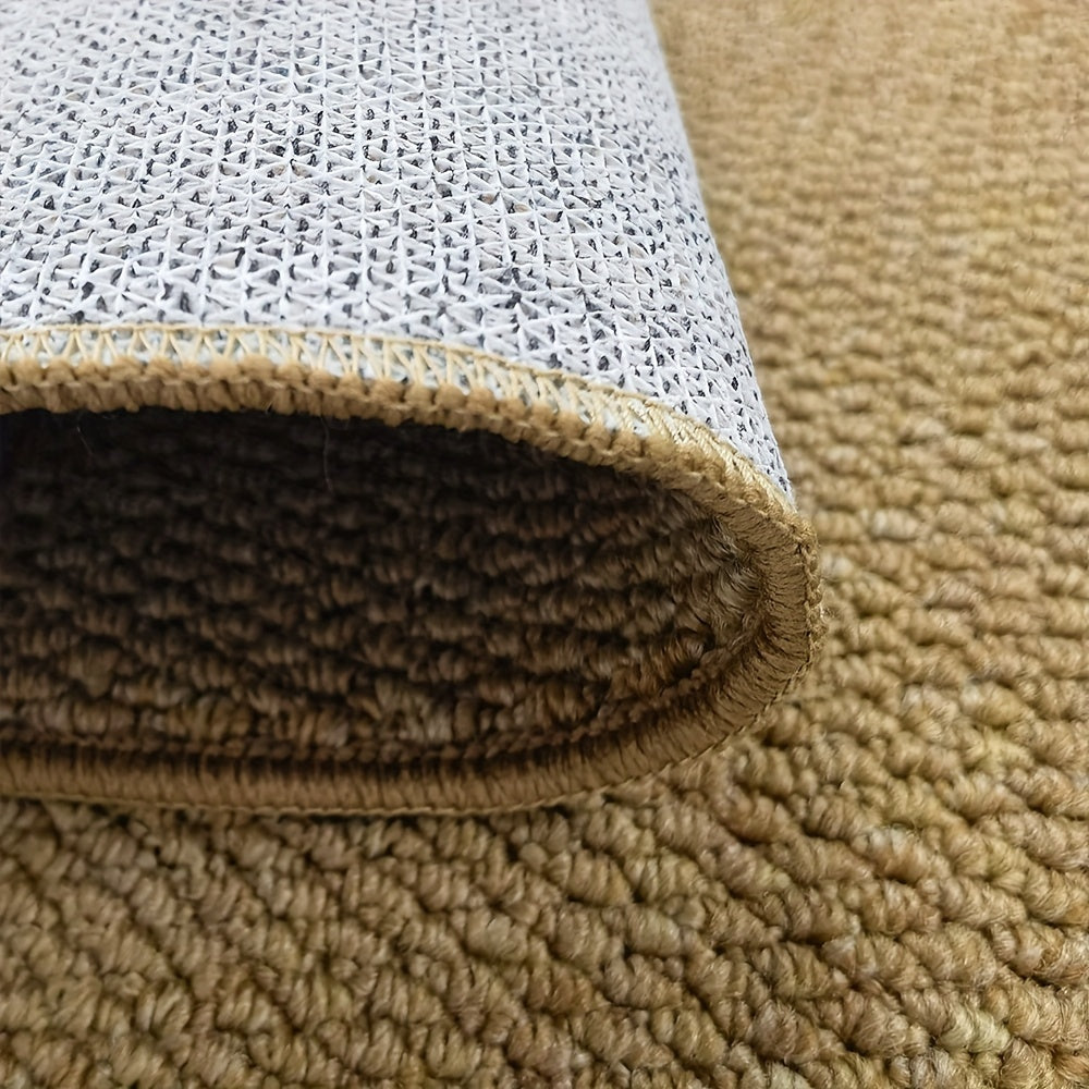 Absorbent Doormat for Indoor & Outdoor – Non-Slip Jute-Look Entry Rug, Machine Washable, 3 Sizes