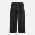 Men's Wide Leg Jeans – Loose Fit Baggy Jeans with Straight Leg, Five Pocket, Black or Blue, S–3XL – Hommes