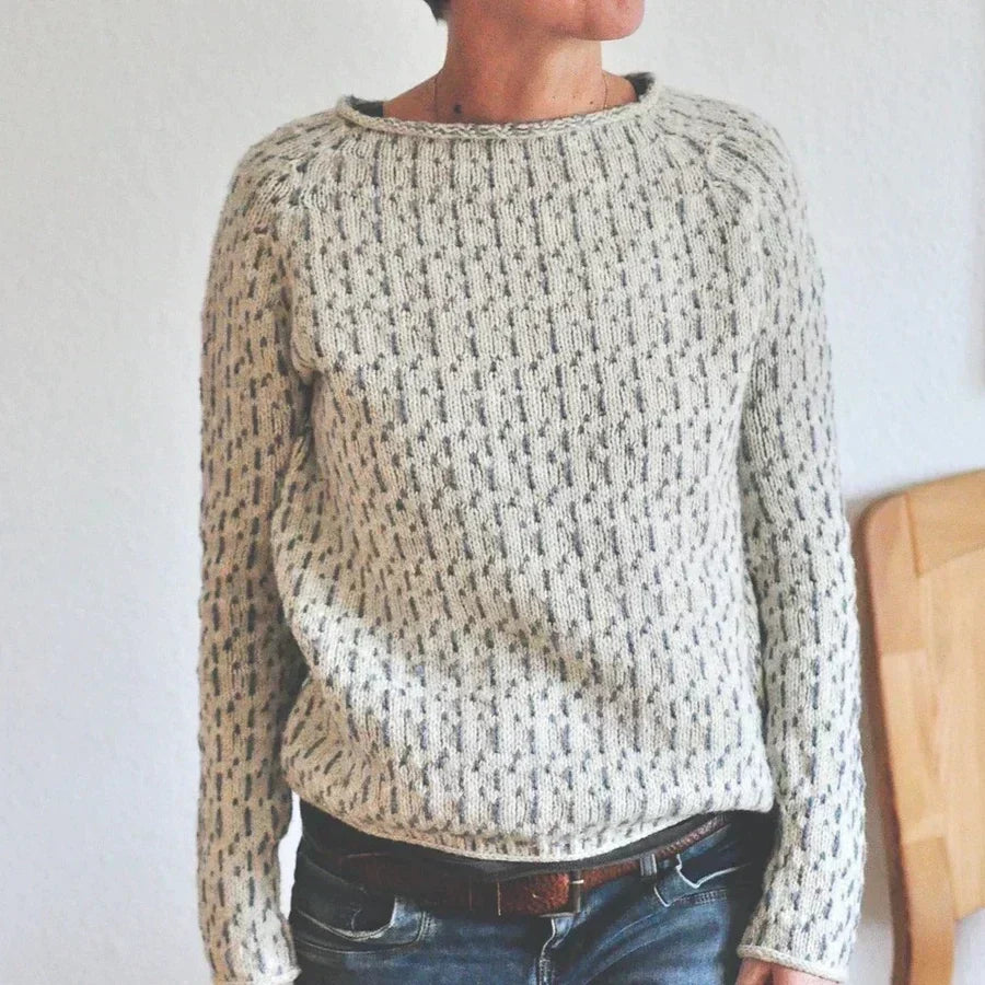 Flōre | Women's Raglan Sleeve Knit Sweater - Crewneck Top