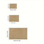 Absorbent Doormat for Indoor & Outdoor – Non-Slip Jute-Look Entry Rug, Machine Washable, 3 Sizes