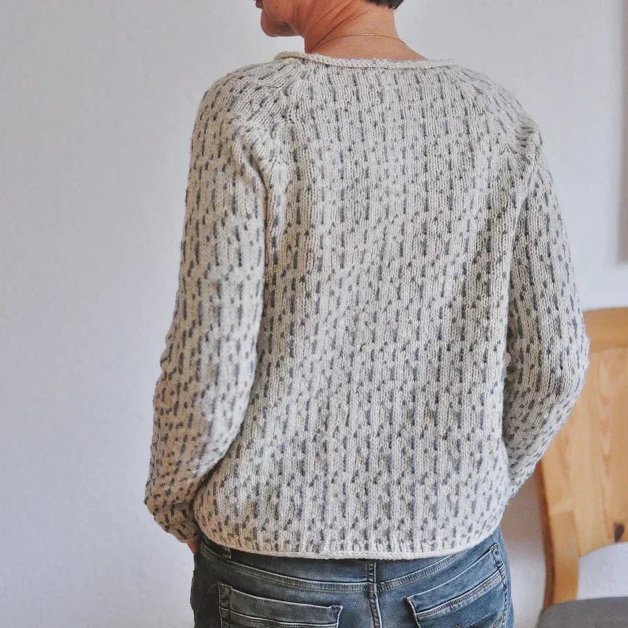 Flōre | Women's Raglan Sleeve Knit Sweater - Crewneck Top