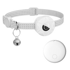 Smart Tracker Collar for Cats and Dogs – Pet Tracker for Android, Works with Google Find My Device, Reflective