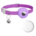 Smart Tracker Collar for Cats and Dogs – Pet Tracker for Android, Works with Google Find My Device, Reflective