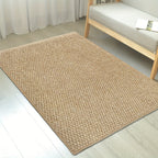 Absorbent Doormat for Indoor & Outdoor – Non-Slip Jute-Look Entry Rug, Machine Washable, 3 Sizes