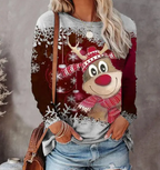 Women's Christmas Sweater – Holiday Pullover with Festive Pattern, 3 Colors, S–3XL – Amore