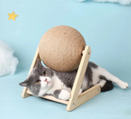 Cat Scratcher Toy with Ball Track – Interactive Cat Scratch Pad with Spinning Ball, 4.7 in or 6.3 in
