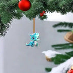 Dragon Advent Calendar – 24 Cute Cartoon Dragon Keychain Pendants, Christmas Countdown for Kids 6+ & Collectors