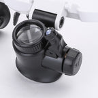 LED Head Magnifier Glasses with 8x, 15x & 23x Magnification – Lighted Headband Magnifier for Hobbies, Jewelry & Precision Work