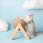 Cat Scratcher Toy with Ball Track – Interactive Cat Scratch Pad with Spinning Ball, 4.7 in or 6.3 in