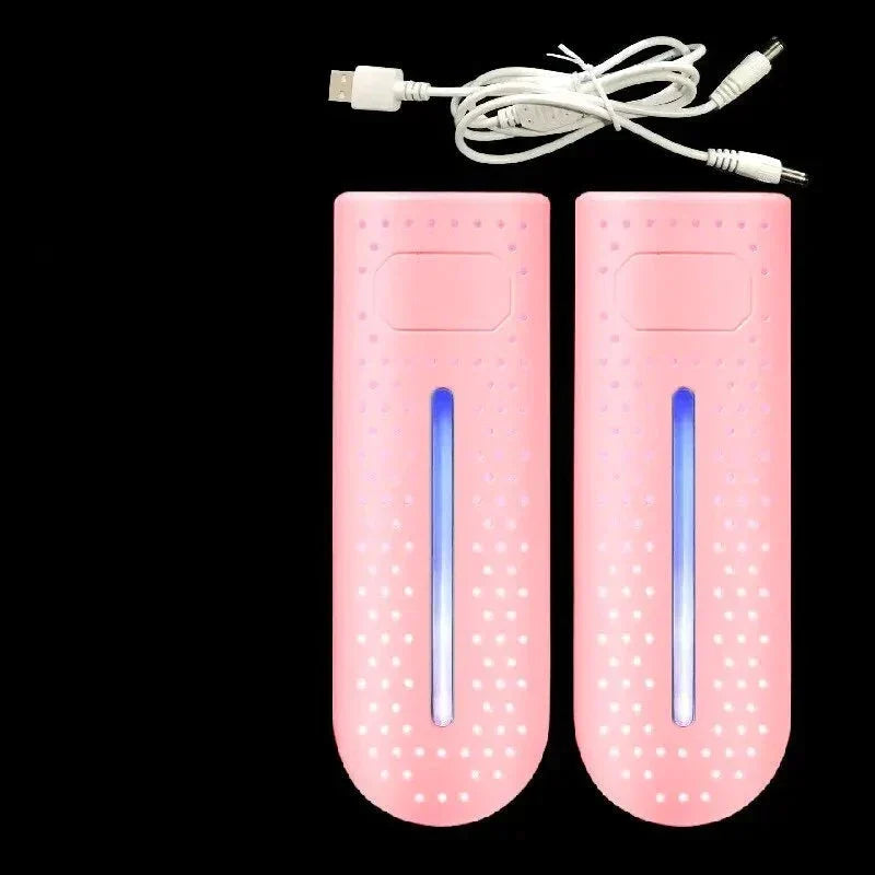Portable Shoe Dryer with UV Light – Electric Boot Dryer up to 149°F, Plug or USB Powered, 12W, 3 Colors