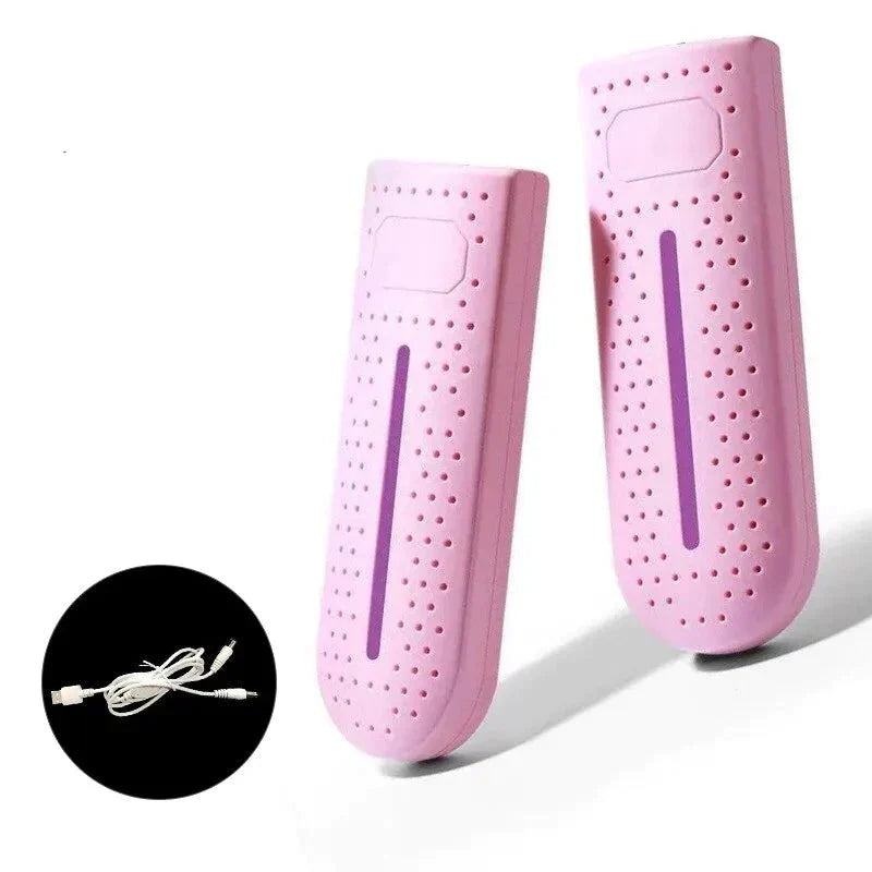 Portable Shoe Dryer with UV Light – Electric Boot Dryer up to 149°F, Plug or USB Powered, 12W, 3 Colors