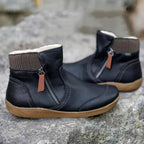 Women's Water-Repellent Ankle Boots – Booties with Side Zip & Non-Slip Tread, 5 Colors, EU 34–44 – Luna