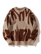 Men's Crew Neck Sweatshirt – Warm Pullover with Modern Pattern, 6 Colors, S–2XL – Calico