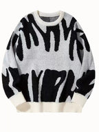 Men's Crew Neck Sweatshirt – Warm Pullover with Modern Pattern, 6 Colors, S–2XL – Calico