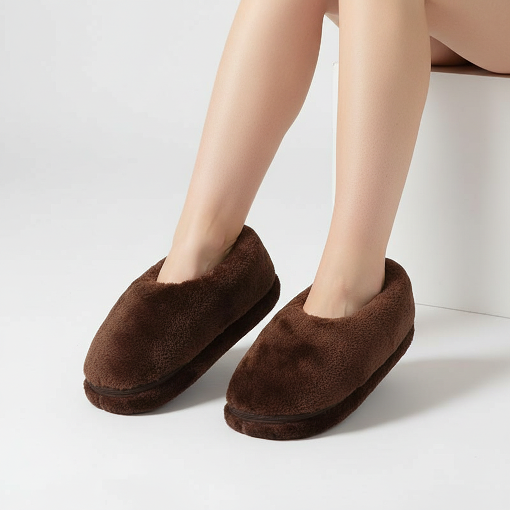 USB Heated Slippers – Electric Heated House Shoes with Soft Plush Lining, Unisex, 3 Colors, EU 35–46