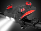 4-in-1 Bike Gadget – Bike Phone Holder with Power Bank, LED Bike Light and Horn, 4000 mAh, 4 Colors