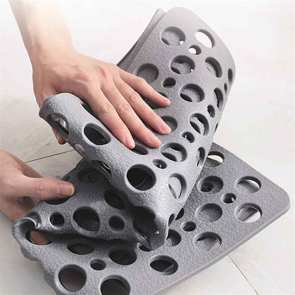 Non-Slip Shower Mat – Bathtub Mat with Suction Cups & Drain Holes, Easy to Clean, 6 Colors, 4 Sizes