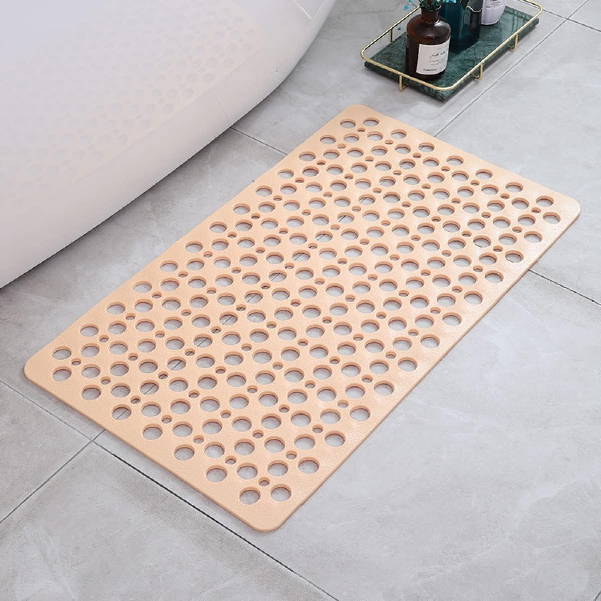 Non-Slip Shower Mat – Bathtub Mat with Suction Cups & Drain Holes, Easy to Clean, 6 Colors, 4 Sizes