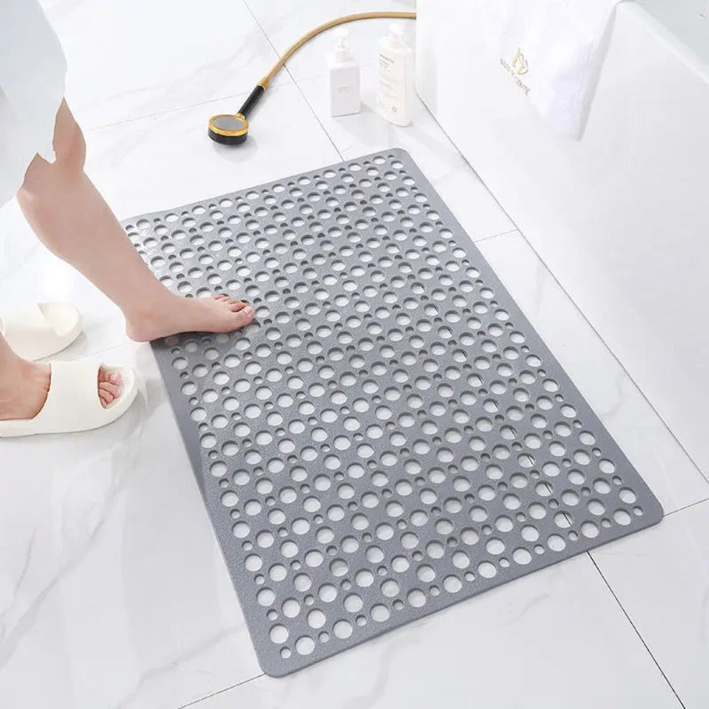 Non-Slip Shower Mat – Bathtub Mat with Suction Cups & Drain Holes, Easy to Clean, 6 Colors, 4 Sizes