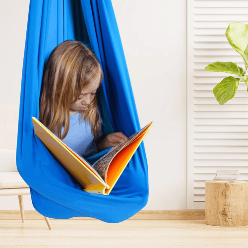 100% Organic Cotton Kids' Hammock – Swing Cocoon for Play & Relaxation, Indoor Hanging Swing for Kids' Room, 6 Colors - Nalani - Fashion Clothing and Decor