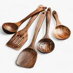 11-Piece Heat-Resistant Wooden Kitchen Set – Wooden Spoons & Cooking Utensils for Nonstick Cookware – WoodChef - Nalani - Fashion Clothing and Decor