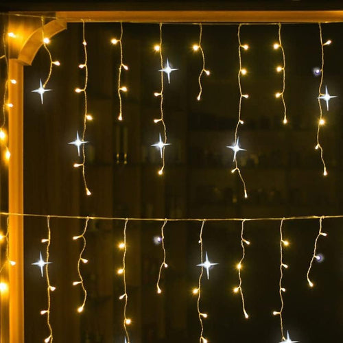 18m LED Curtain Lights For Outdoor Holiday Decor And Christmas - Nalani - UK Fashion Clothing and Decor