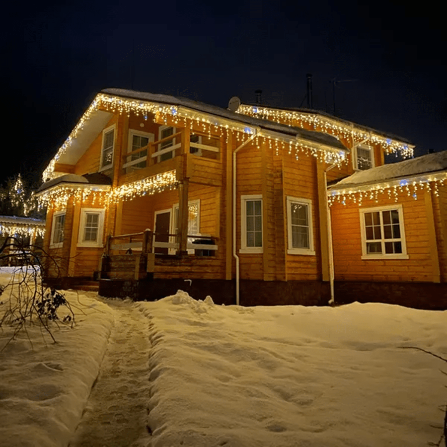 18m LED Curtain Lights For Outdoor Holiday Decor And Christmas - Nalani - UK Fashion Clothing and Decor
