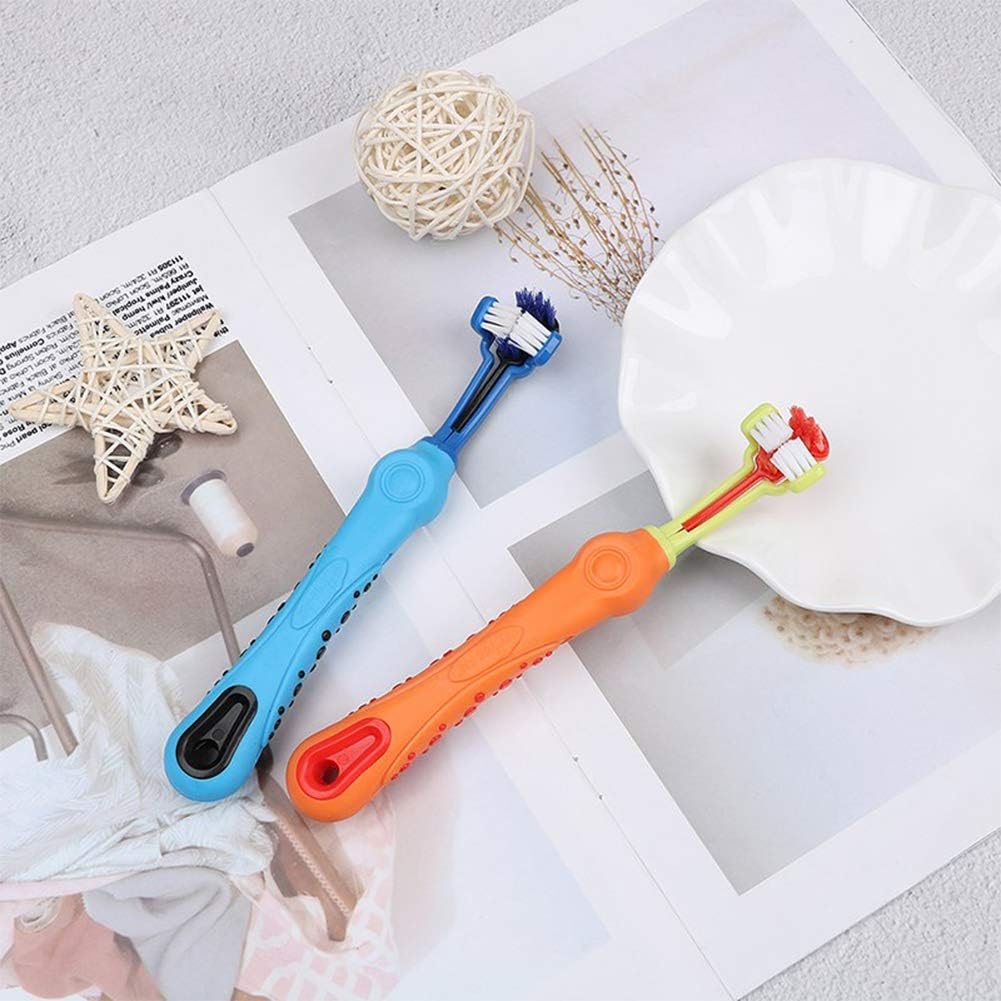 2-Piece Three-Sided Pet Toothbrush – Dog Toothbrush for Plaque & Bad Breath, Dental Care for Healthy Teeth - Nalani - Fashion Clothing and Decor