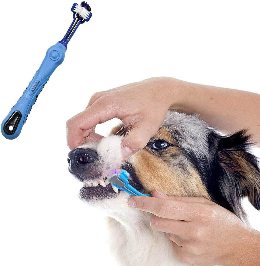 2-Piece Three-Sided Pet Toothbrush – Dog Toothbrush for Plaque & Bad Breath, Dental Care for Healthy Teeth - Nalani - Fashion Clothing and Decor