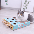 3-in-1 Interactive Cat Toy with Scratcher – Compact Cat Activity Center & Scratch Pad, 14 x 10 x 2.4 in - Nalani - Fashion Clothing and Decor