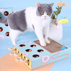3-in-1 Interactive Cat Toy with Scratcher – Compact Cat Activity Center & Scratch Pad, 14 x 10 x 2.4 in - Nalani - Fashion Clothing and Decor
