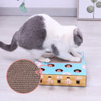3-in-1 Interactive Cat Toy with Scratcher – Compact Cat Activity Center & Scratch Pad, 14 x 10 x 2.4 in - Nalani - Fashion Clothing and Decor