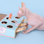 3-in-1 Interactive Cat Toy with Scratcher – Compact Cat Activity Center & Scratch Pad, 14 x 10 x 2.4 in - Nalani - Fashion Clothing and Decor