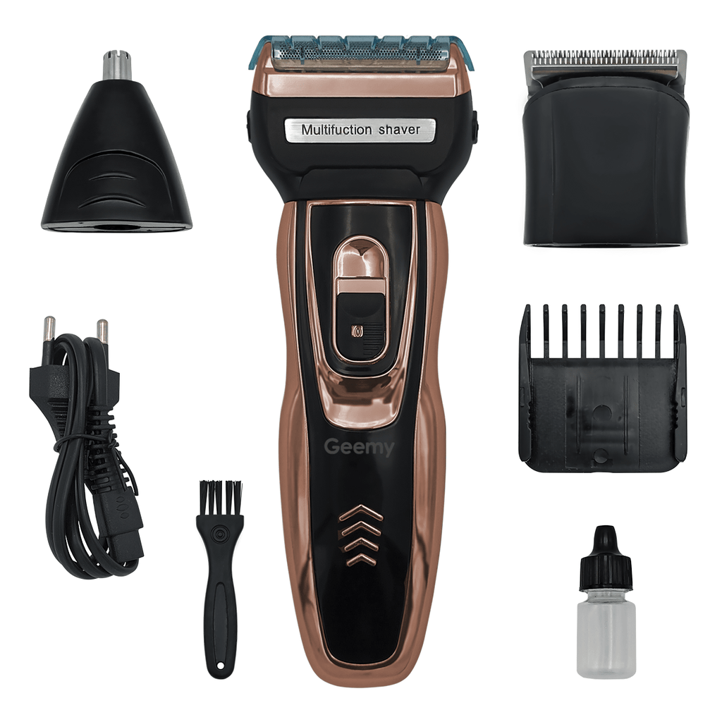 3-in-1 Trimmer – Rechargeable Beard Trimmer, Nose Hair Trimmer & Shaver with 3 Attachments, Compact for Travel - Nalani - Fashion Clothing and Decor