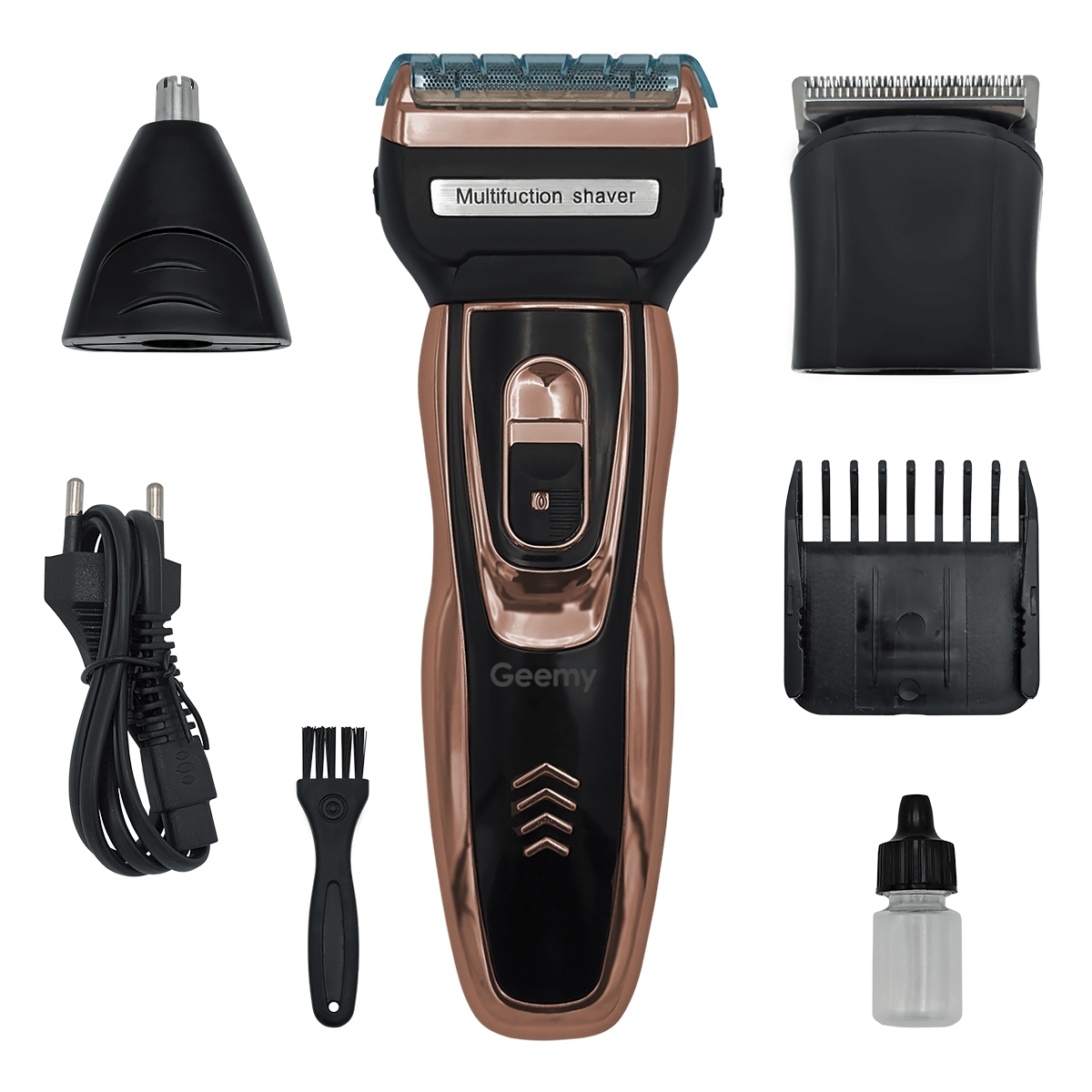 3-in-1 Trimmer – Rechargeable Beard Trimmer, Nose Hair Trimmer & Shaver with 3 Attachments, Compact for Travel - Nalani - Fashion Clothing and Decor