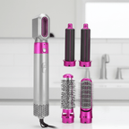 5-in-1 Air Styler – Hair Dryer Brush & Multi-Styler with Auto Curling Barrels, Smoothing & Volumizing Brushes, Heat Sensor - Nalani - Fashion Clothing and Decor
