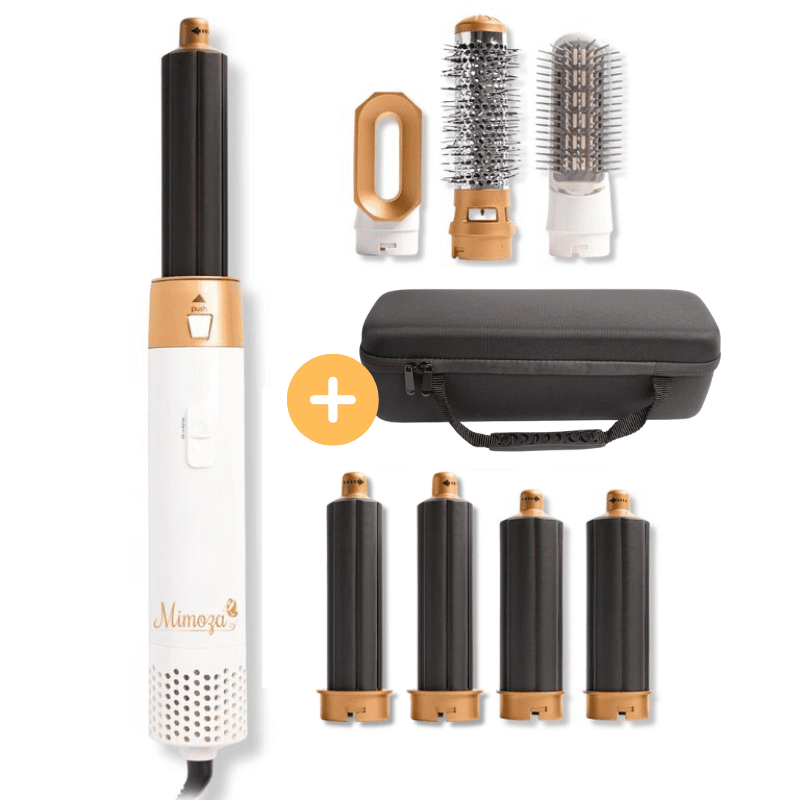 7-in-1 Hair Dryer Brush & Air Styler – 1000W Ionic Multistyler with Curling, Straightening, Diffuser & Volumizer Attachments – Lyra - Nalani - Fashion Clothing and Decor