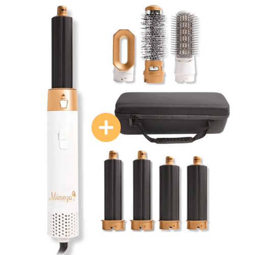 7-in-1 Hair Dryer Brush & Air Styler – 1000W Ionic Multistyler with Curling, Straightening, Diffuser & Volumizer Attachments – Lyra - Nalani - Fashion Clothing and Decor