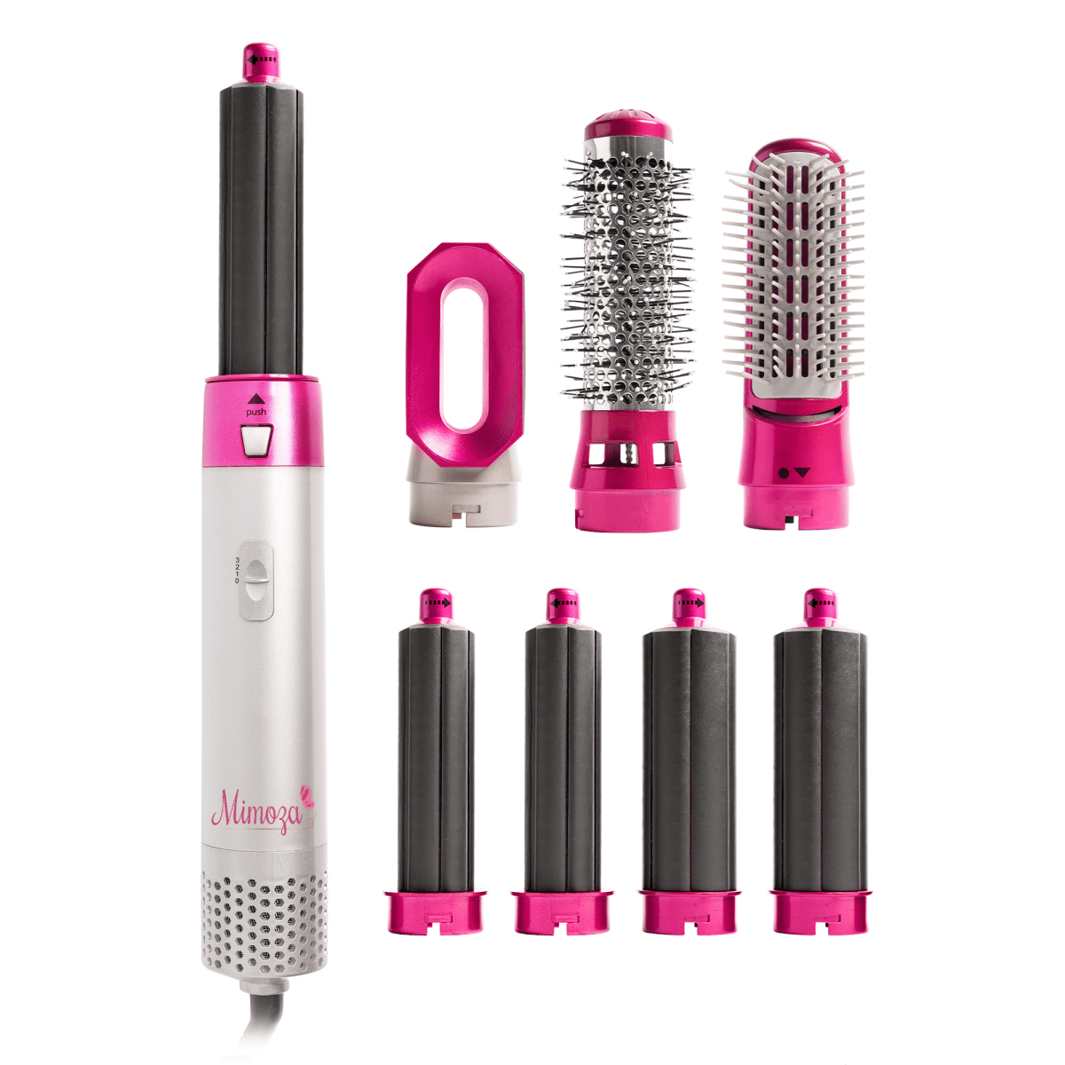 7-in-1 Hair Dryer Brush & Air Styler – 1000W Ionic Multistyler with Curling, Straightening, Diffuser & Volumizer Attachments – Lyra - Nalani - Fashion Clothing and Decor