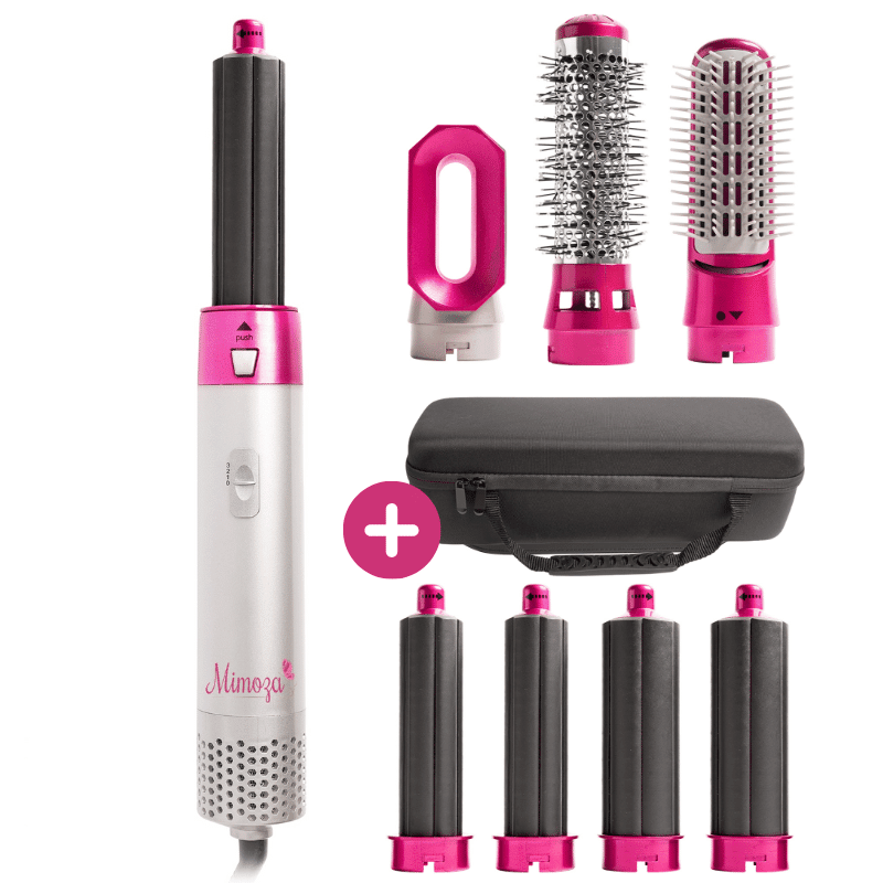 7-in-1 Hair Dryer Brush & Air Styler – 1000W Ionic Multistyler with Curling, Straightening, Diffuser & Volumizer Attachments – Lyra - Nalani - Fashion Clothing and Decor