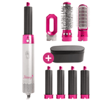 7-in-1 Hair Dryer Brush & Air Styler – 1000W Ionic Multistyler with Curling, Straightening, Diffuser & Volumizer Attachments – Lyra - Nalani - Fashion Clothing and Decor