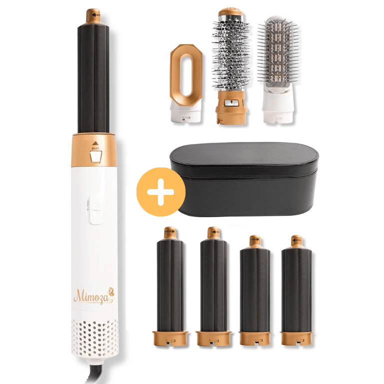 7-in-1 Hair Dryer Brush & Air Styler – 1000W Ionic Multistyler with Curling, Straightening, Diffuser & Volumizer Attachments – Lyra - Nalani - Fashion Clothing and Decor