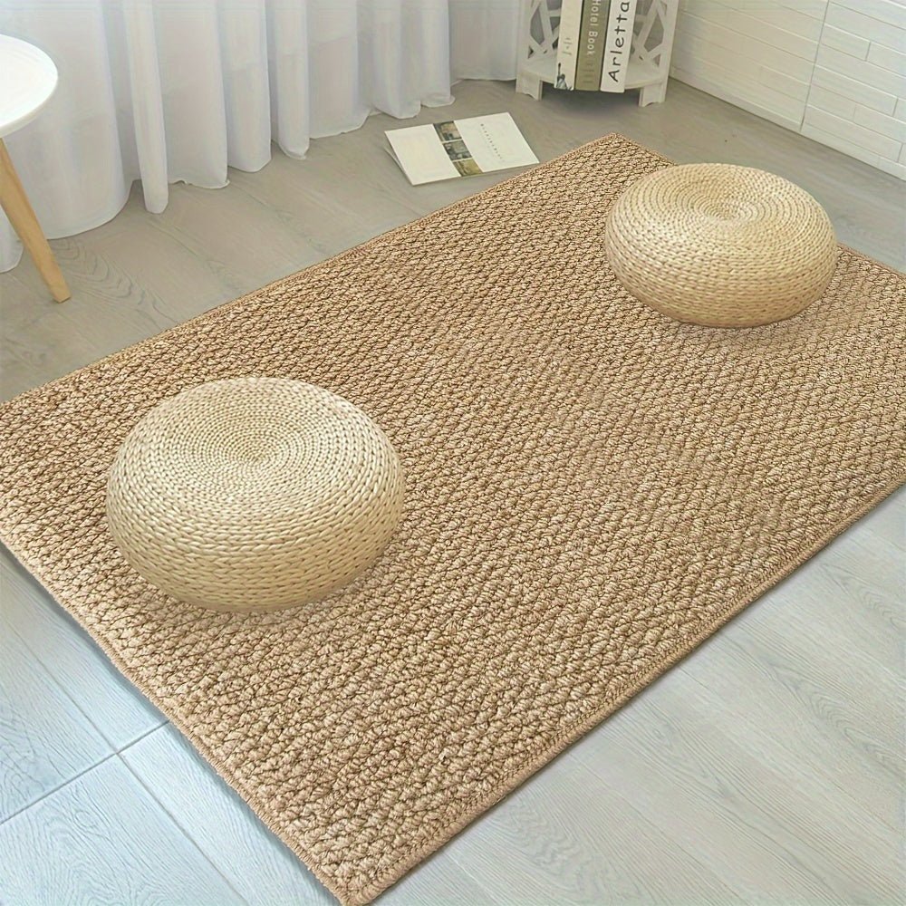 Absorbent Doormat for Indoor & Outdoor – Non-Slip Jute-Look Entry Rug, Machine Washable, 3 Sizes - Nalani - Fashion Clothing and Decor