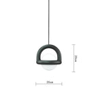 Acrylic Pendant Light With Colorful Globe Finish And LED - Nalani - UK Fashion Clothing and Decor
