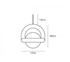 Acrylic Pendant Light With Colorful Globe Finish And LED - Nalani - UK Fashion Clothing and Decor