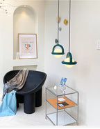 Acrylic Pendant Light With Colorful Globe Finish And LED - Nalani - UK Fashion Clothing and Decor