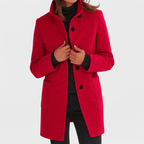 Amore | Women's Coat | Straight Cut Button Front - Nalani - Fashion Clothing and Decor