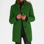 Amore | Women's Coat | Straight Cut Button Front - Nalani - Fashion Clothing and Decor