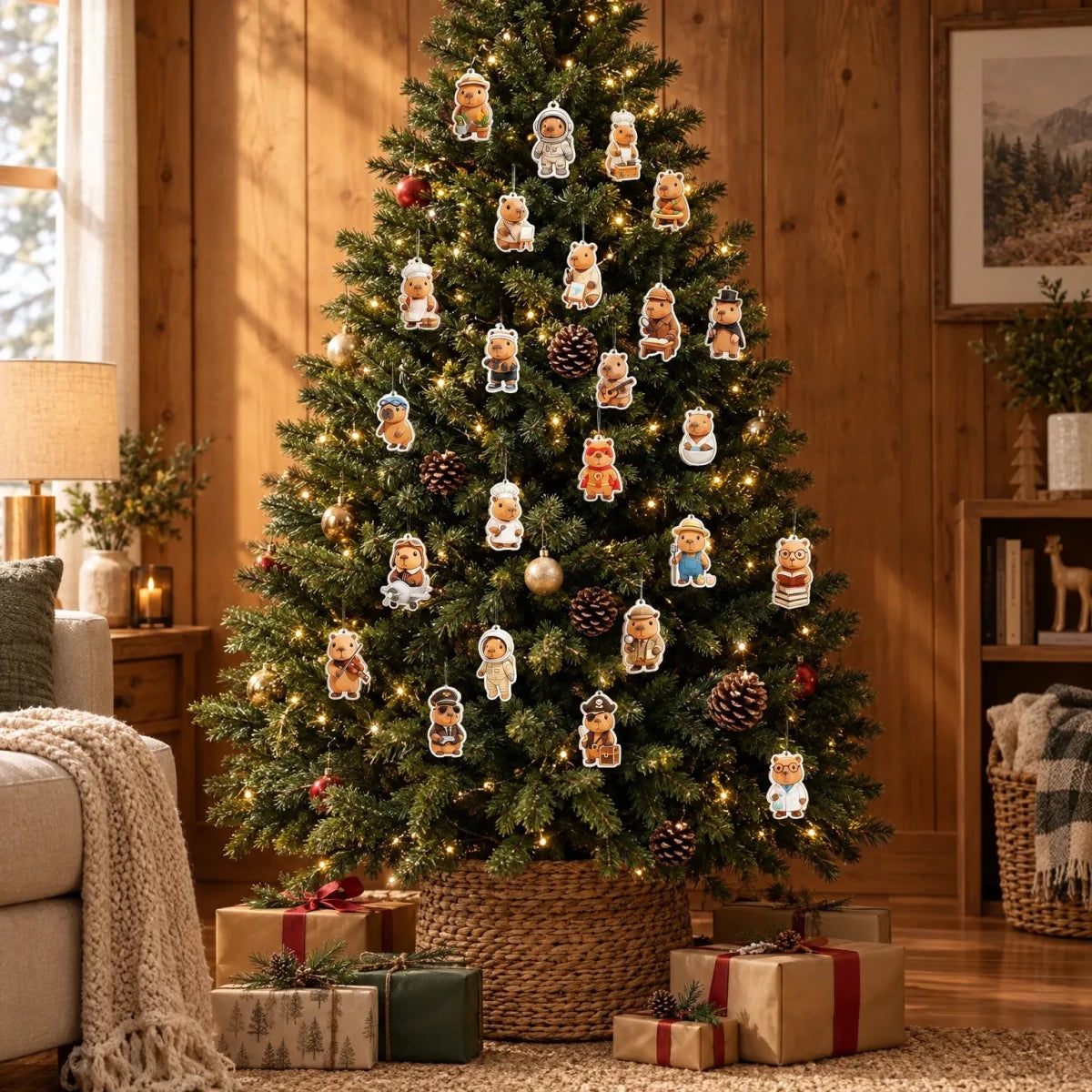 Animal Advent Calendar for Kids – 24 Acrylic Animal Ornaments in Career Costumes, Non-Candy Christmas Countdown - Nalani - Fashion Clothing and Decor