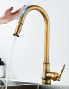 Antique Bronze Pull Out Kitchen Faucet With Touch Sensor - Nalani - UK Fashion Clothing and Decor